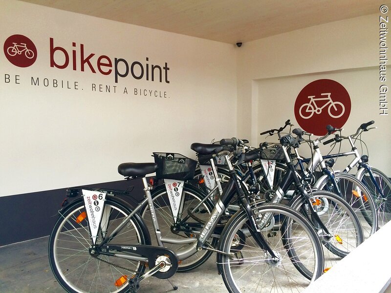 Fahrrad Abstellelparkplatz im Hotel Zeitwohnhaus