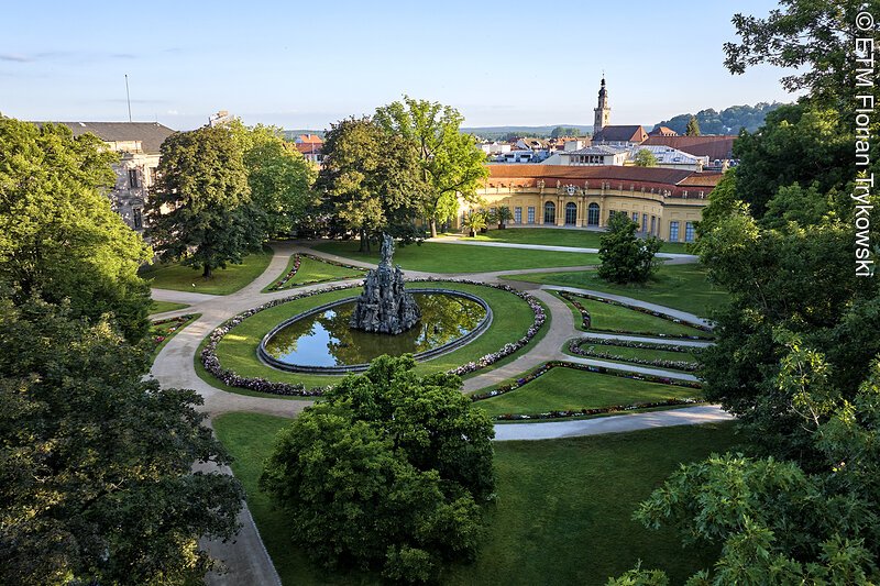 Blick &uuml;ber den Erlanger Schlossgarten