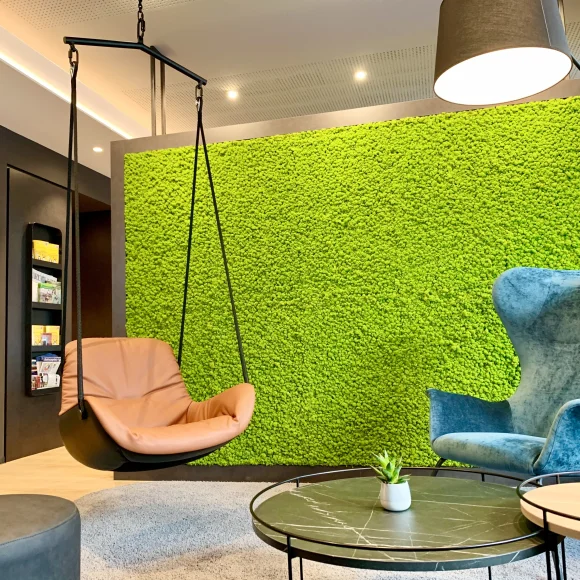 Zeitwohnhaus Loungebereich mit Sesseln