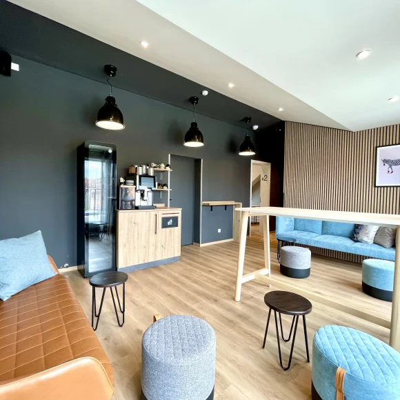 Zeitwohnhaus  Sitz- und Stehmöglichkeiten