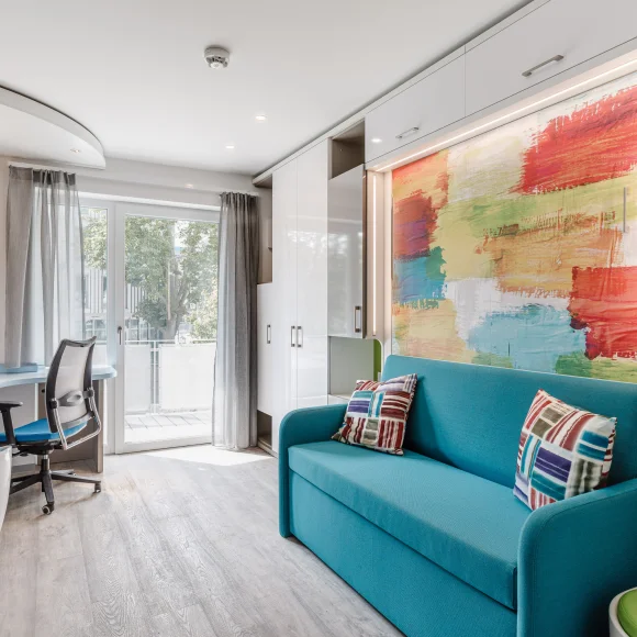 Hotelzimmer mit eigenem Balkon