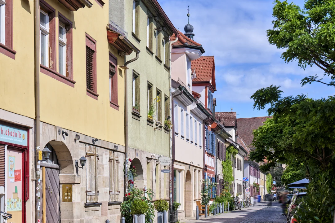 Häuserzeile in der Schiffstraße