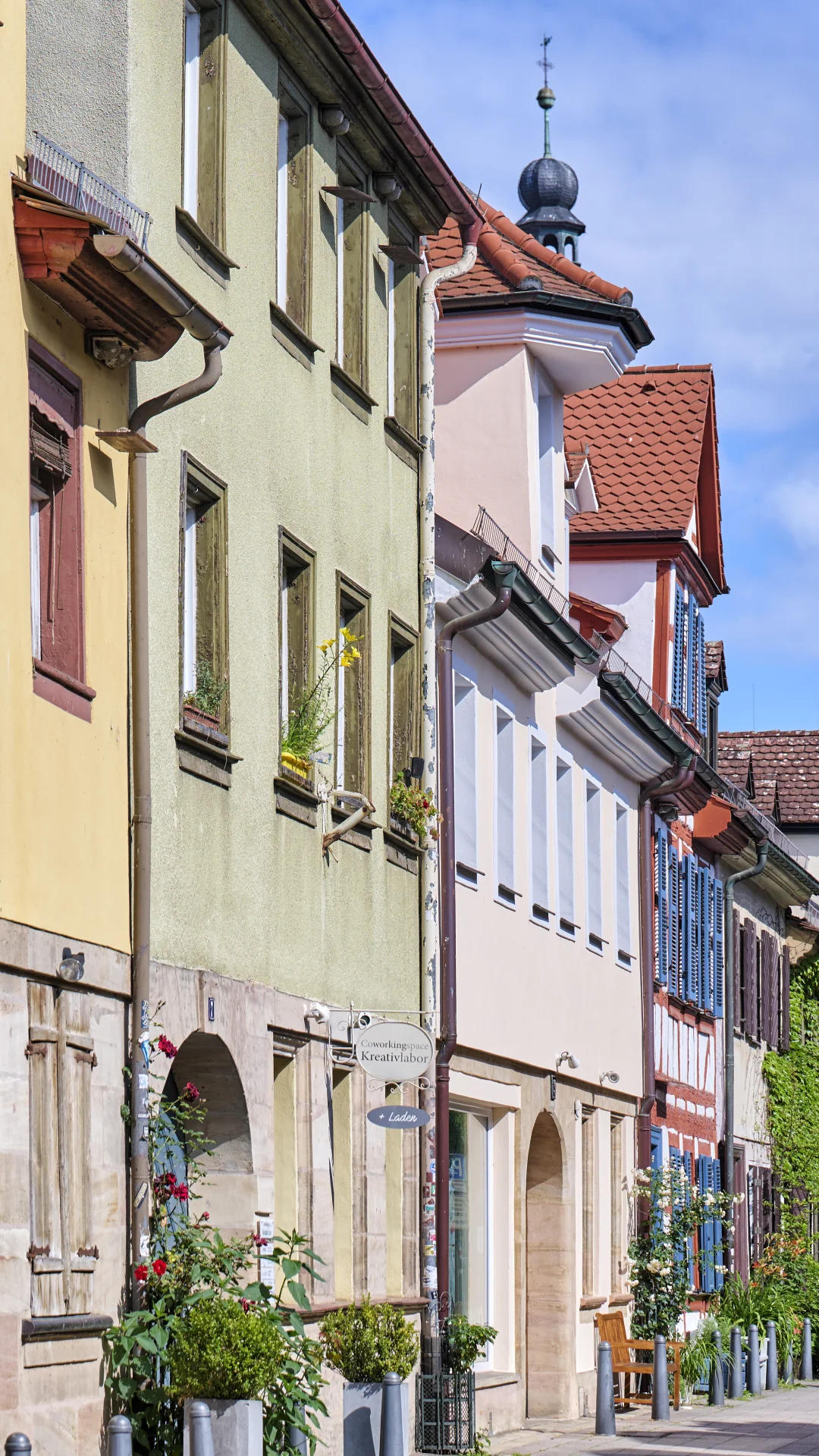 Häuserzeile in der Schiffstraße