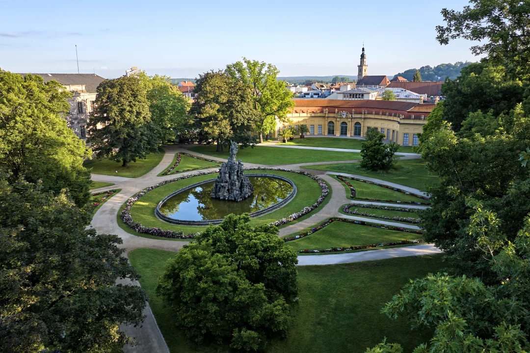 Blick über den Erlanger Schlossgarten